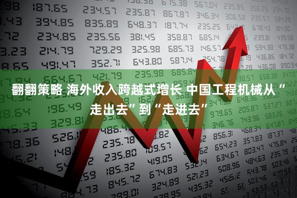 翻翻策略 海外收入跨越式增长 中国工程机械从“走出去”到“走进去”
